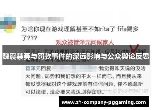 魏震禁赛与罚款事件的深远影响与公众舆论反思